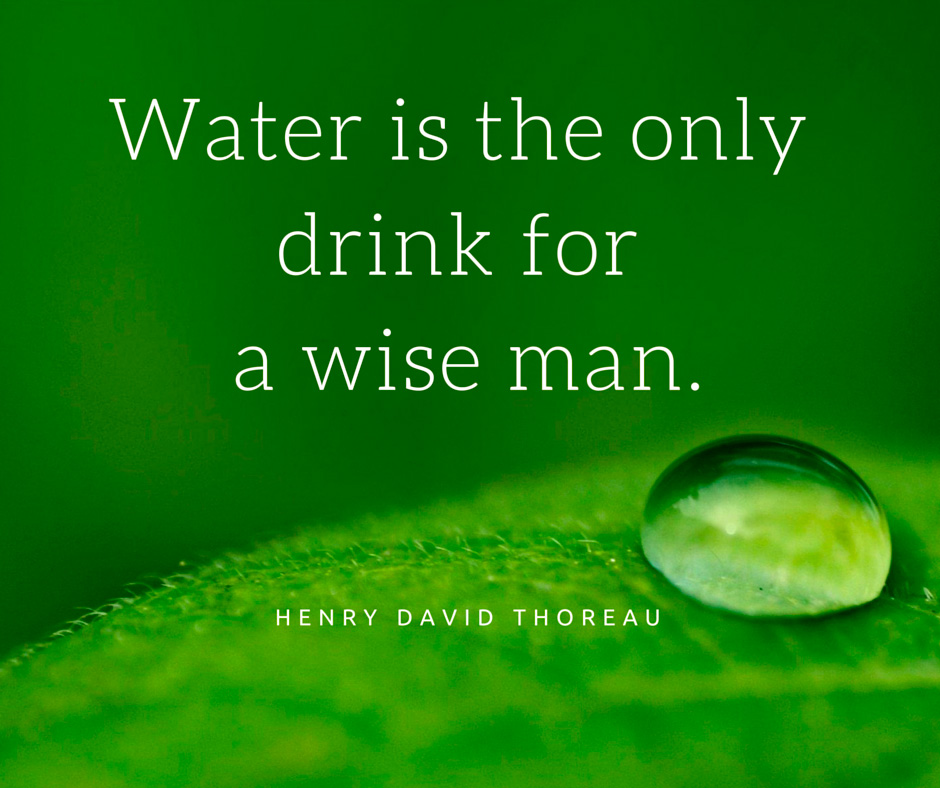 Image Water is the only drink for a wise man